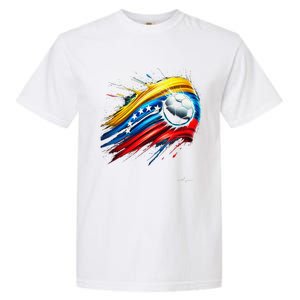 Venezuelan Flag Soccer Garment-Dyed Heavyweight T-Shirt