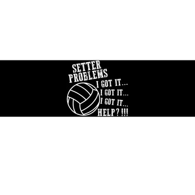 Volleyball Funny Setter Problems Beach Hobby Sport Summer Bumper Sticker