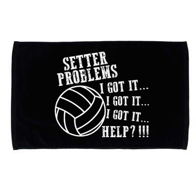 Volleyball Funny Setter Problems Beach Hobby Sport Summer Microfiber Hand Towel