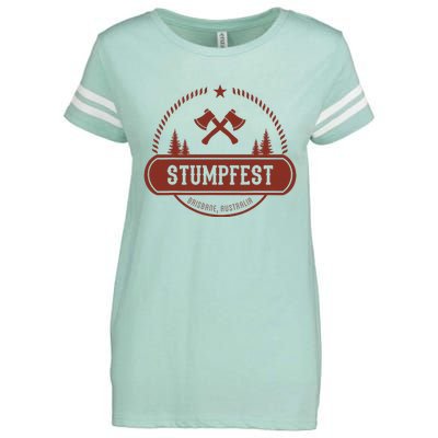 Vintage Funny Stumpfest 2023 Brisbane Get Sweaty Enza Ladies Jersey Football T-Shirt