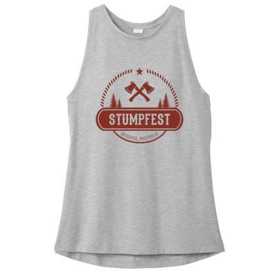 Vintage Funny Stumpfest 2023 Brisbane Get Sweaty Ladies PosiCharge Tri-Blend Wicking Tank