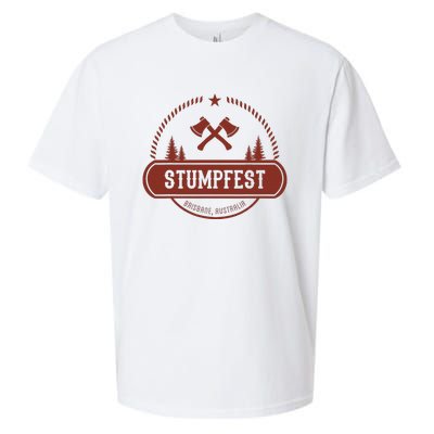 Vintage Funny Stumpfest 2023 Brisbane Get Sweaty Sueded Cloud Jersey T-Shirt