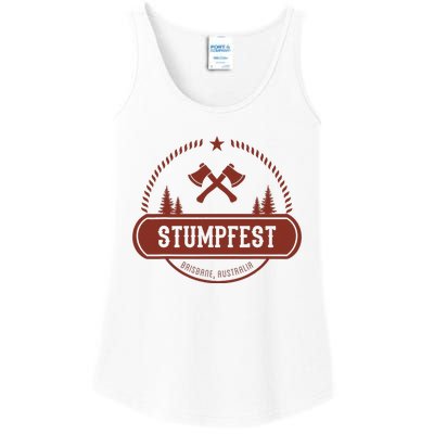 Vintage Funny Stumpfest 2023 Brisbane Get Sweaty Ladies Essential Tank