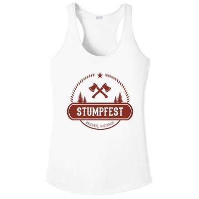 Vintage Funny Stumpfest 2023 Brisbane Get Sweaty Ladies PosiCharge Competitor Racerback Tank