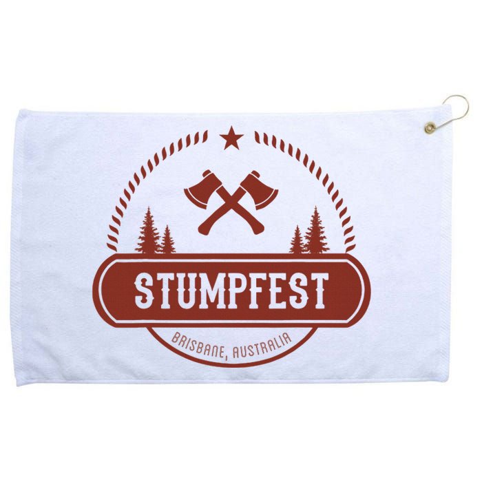 Vintage Funny Stumpfest 2023 Brisbane Get Sweaty Grommeted Golf Towel