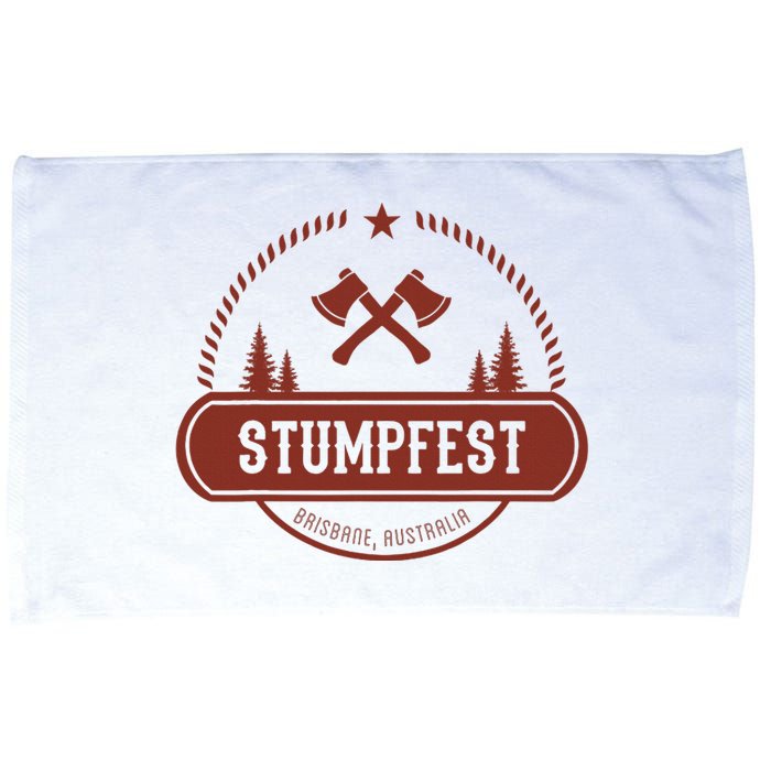 Vintage Funny Stumpfest 2023 Brisbane Get Sweaty Microfiber Hand Towel