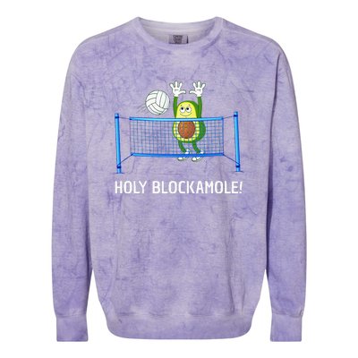 Volleyball For Setter Libero Play Volleyball Colorblast Crewneck Sweatshirt