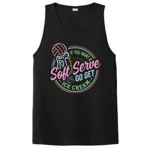 Volleyball Funny Soft Serve Saying PosiCharge Competitor Tank