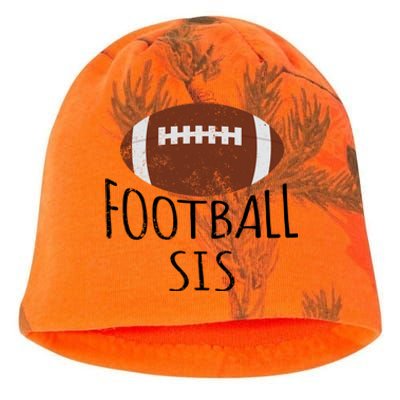 Vintage Football Sis American Football Fun Family Matching Cute Gift Kati - Camo Knit Beanie