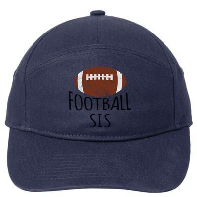 Vintage Football Sis American Football Fun Family Matching Cute Gift 7-Panel Snapback Hat