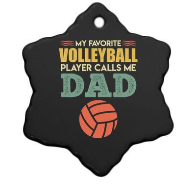 Volleyball Father Saying Volleyballer Gift Ceramic Star Ornament