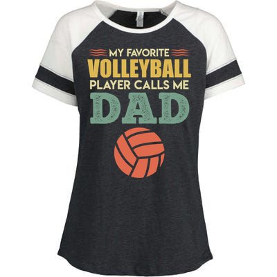 Volleyball Father Saying Volleyballer Gift Enza Ladies Jersey Colorblock Tee