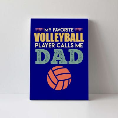 Volleyball Father Saying Volleyballer Gift Canvas