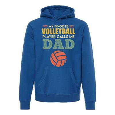 Volleyball Father Saying Volleyballer Gift Premium Hoodie