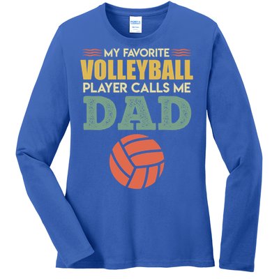 Volleyball Father Saying Volleyballer Gift Ladies Long Sleeve Shirt