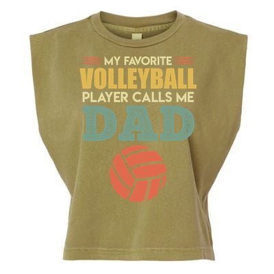 Volleyball Father Saying Volleyballer Gift Garment-Dyed Women's Muscle Tee