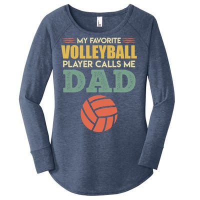 Volleyball Father Saying Volleyballer Gift Women's Perfect Tri Tunic Long Sleeve Shirt