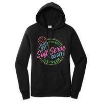 Volleyball Funny Soft Serve Saying Women's Pullover Hoodie