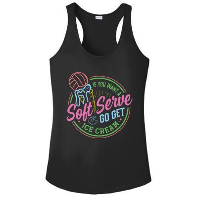 Volleyball Funny Soft Serve Saying Ladies PosiCharge Competitor Racerback Tank