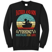 Vintage Father Son Fishing Partners For Life Dad Matching Sweatshirt