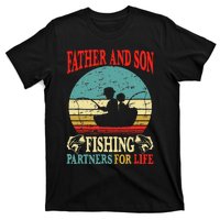 Vintage Father Son Fishing Partners For Life Dad Matching T-Shirt