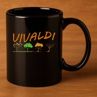 Vivaldi Four Seasons Classic Musical Gift 11oz C Handle Ceramic Mug