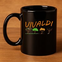Vivaldi Four Seasons Classic Musical Gift 11oz C Handle Ceramic Mug