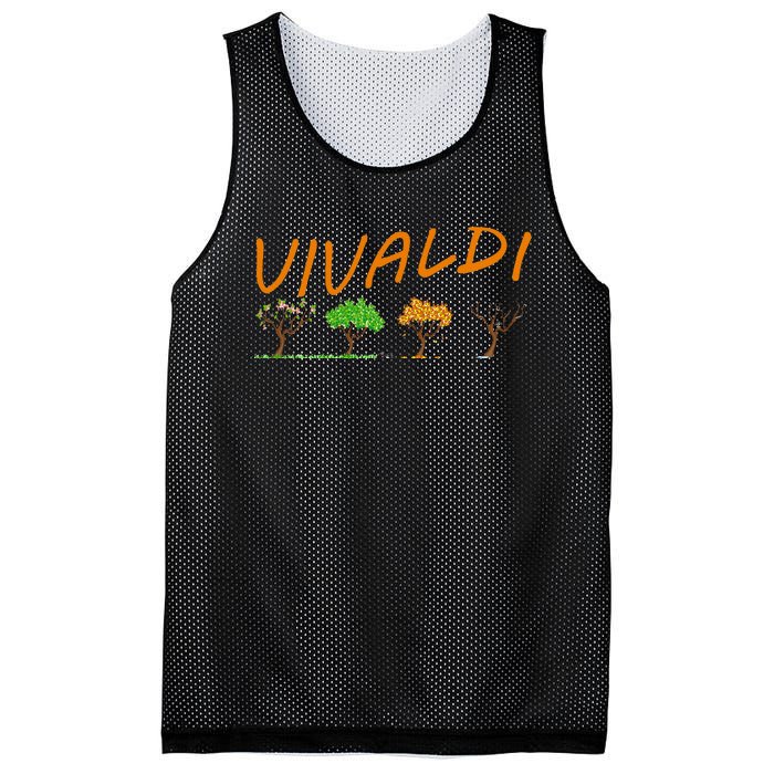 Vivaldi Four Seasons Classic Musical Gift Mesh Reversible Basketball Jersey Tank