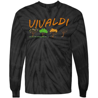 Vivaldi Four Seasons Classic Musical Gift Tie-Dye Long Sleeve Shirt