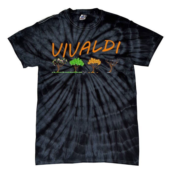 Vivaldi Four Seasons Classic Musical Gift Tie-Dye T-Shirt