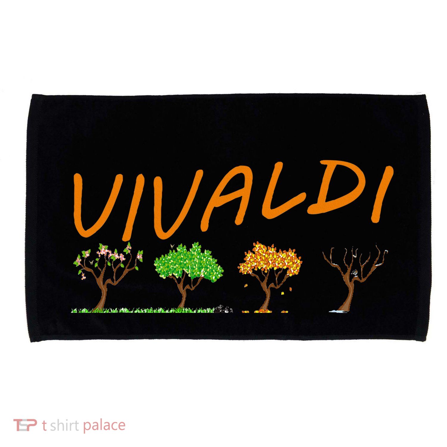 Vivaldi Four Seasons Classic Musical Gift Microfiber Hand Towel