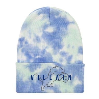 Villain Football Sports Fan Tie Dye 12in Knit Beanie