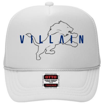 Villain Football Sports Fan High Crown Mesh Back Trucker Hat