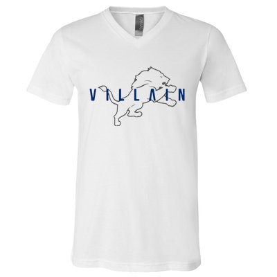 Villain Football Sports Fan V-Neck T-Shirt