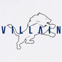 Villain Football Sports Fan Button