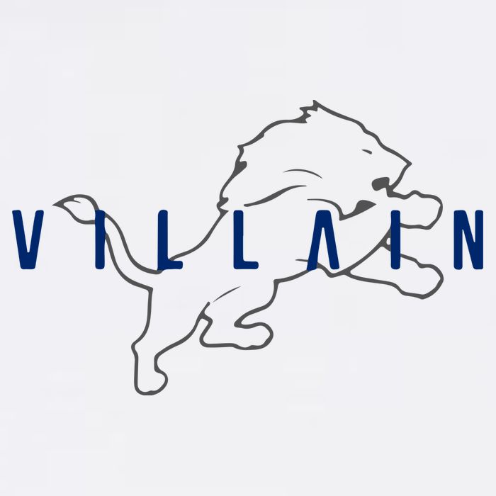 Villain Football Sports Fan Button