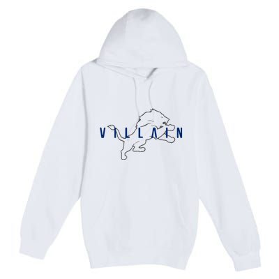 Villain Football Sports Fan Premium Pullover Hoodie