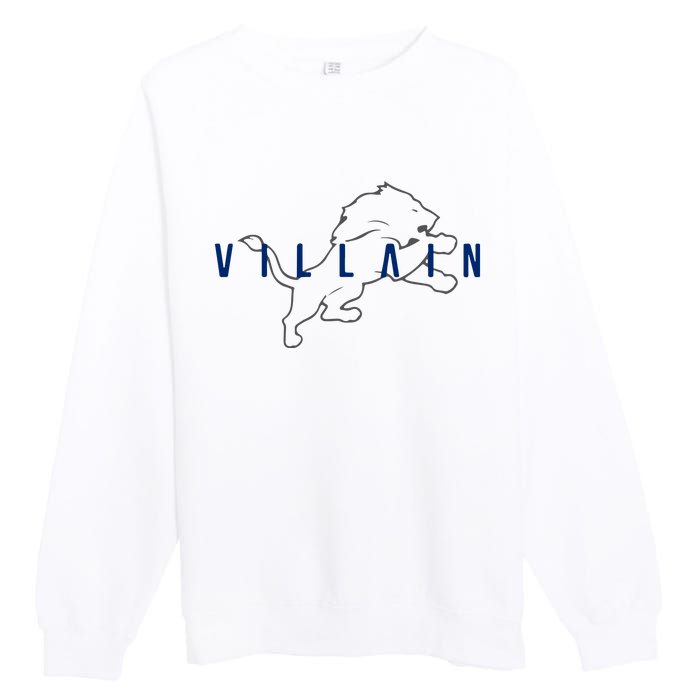 Villain Football Sports Fan Premium Crewneck Sweatshirt