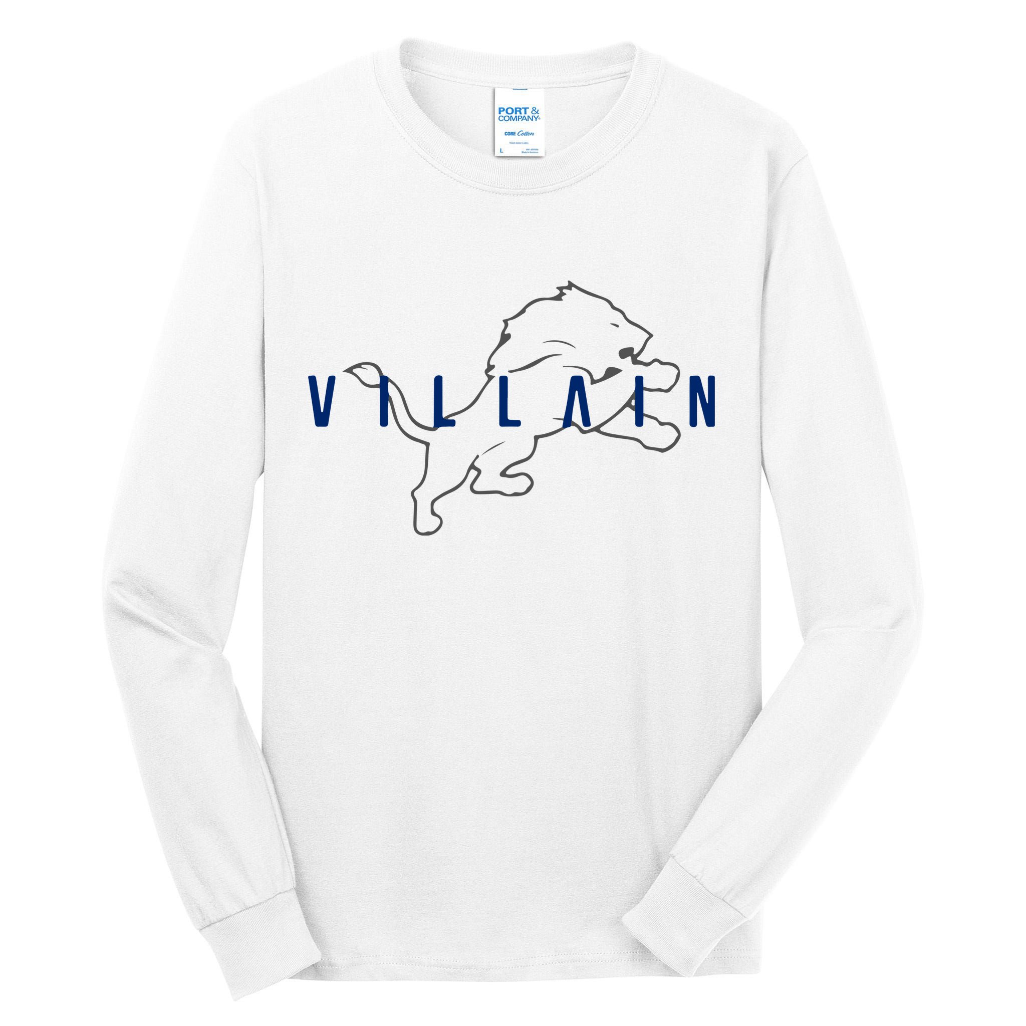 Villain Football Sports Fan Tall Long Sleeve T-Shirt