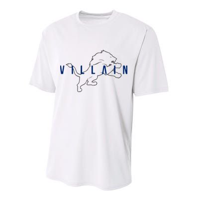 Villain Football Sports Fan Performance Sprint T-Shirt