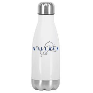 Villain Football Sports Fan Stainless Steel Insulated Water Bottle