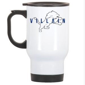 Villain Football Sports Fan Stainless Steel Travel Mug