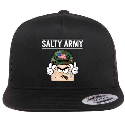 Viva Frei Salty Army Cracker Flat Bill Trucker Hat