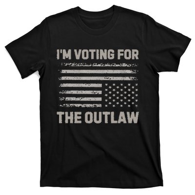 Voting For The Outlaw 2024 Election T-Shirt