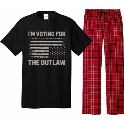 Voting For The Outlaw 2024 Election Pajama Set