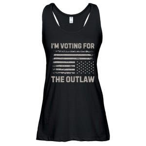 Voting For The Outlaw 2024 Election Ladies Essential Flowy Tank