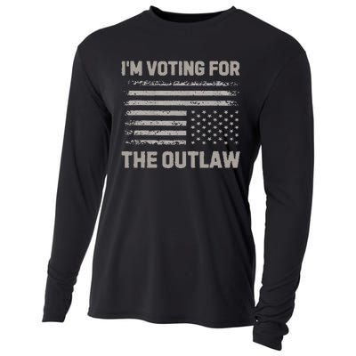 Voting For The Outlaw 2024 Election Cooling Performance Long Sleeve Crew