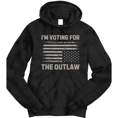 Voting For The Outlaw 2024 Election Tie Dye Hoodie