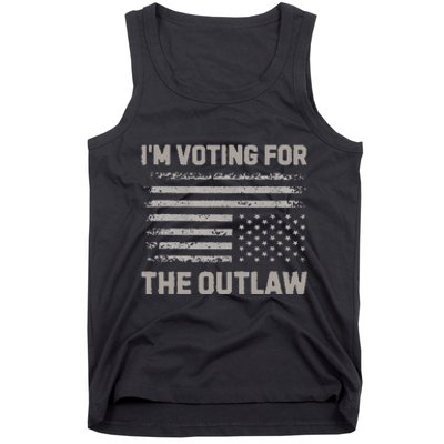 Voting For The Outlaw 2024 Election Tank Top