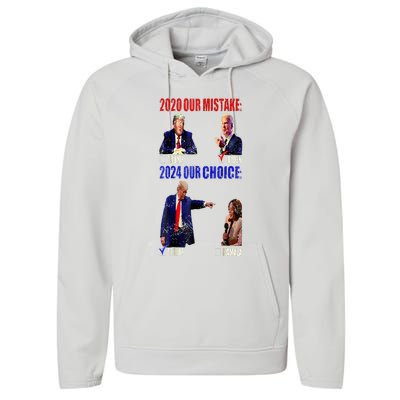 Vote For Trump! God Chose Trump To Restore Our Country! Performance Fleece Hoodie